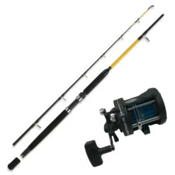 Norwegen Profi Angeln Komplett Angelset - Marken Combo No4. Rute, Rolle, Schnur