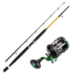 Norwegen Profi Angeln Komplett Angelset - Marken Combo No5. Rute, Rolle, Schnur