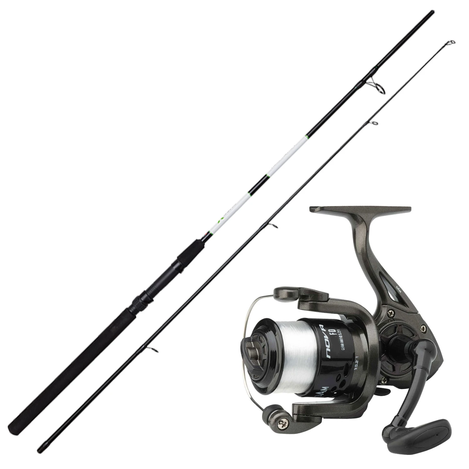 Dam Raubfisch Angeln Allround Combo - Marken Komplett Angelset Rute, Rolle, Schnur