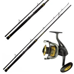 Black Cat Rolle Passion Pro & Black Cat Rute 2,70m 50-200g Wels Waller Angelset Combo