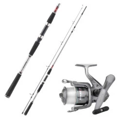Daiwa Rute + Spro Rolle + Schnur Meeresangeln Boot Combo Angelset