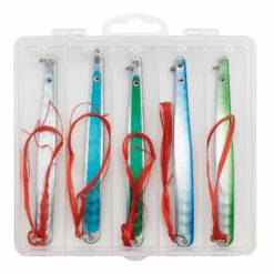 Kinetic Belone Flash Silky Hornhecht-Blinker Angelset - 5 Hornhecht 16g Mit Box