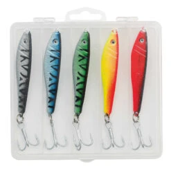 Kinetic S Pilker Angelköder Meer Angelset - 5 Salzwasserköder 62g Mit Box