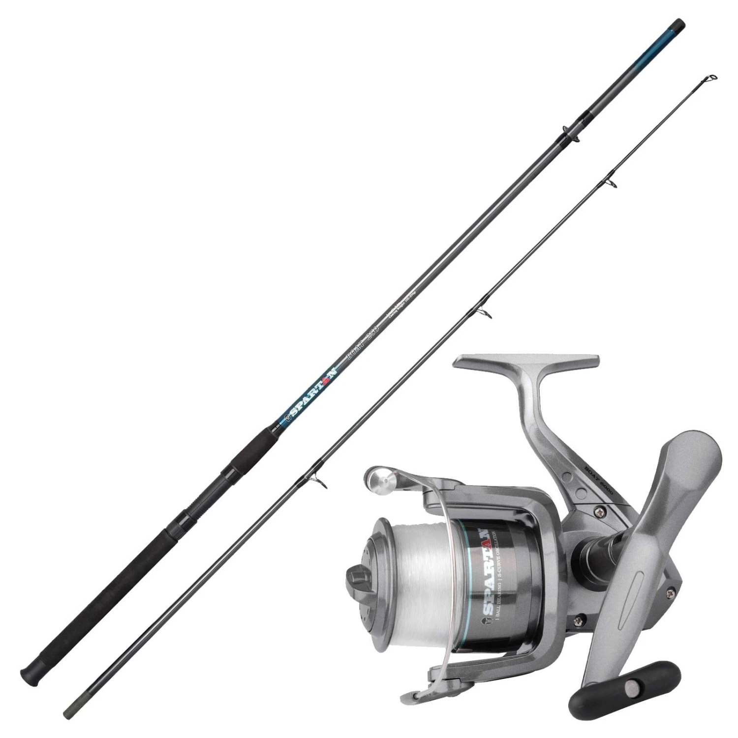 Spro Rute 2,10m & Rolle & Schnur Norwegen Allround Angeln Combo Angelset