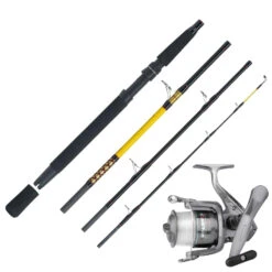 WFT Reiserute 2,10m 200-600g & Spro Meeresrolle & Schnur Norwegen Combo Angelset