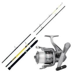 WFT Reiserute 2,40m 150-700g & Spro Meeresrolle & Schnur Norwegen Combo Angelset