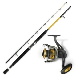 WFT Rute & Black Cat Rolle Wels Angeln Waller Combo Angelset No.1